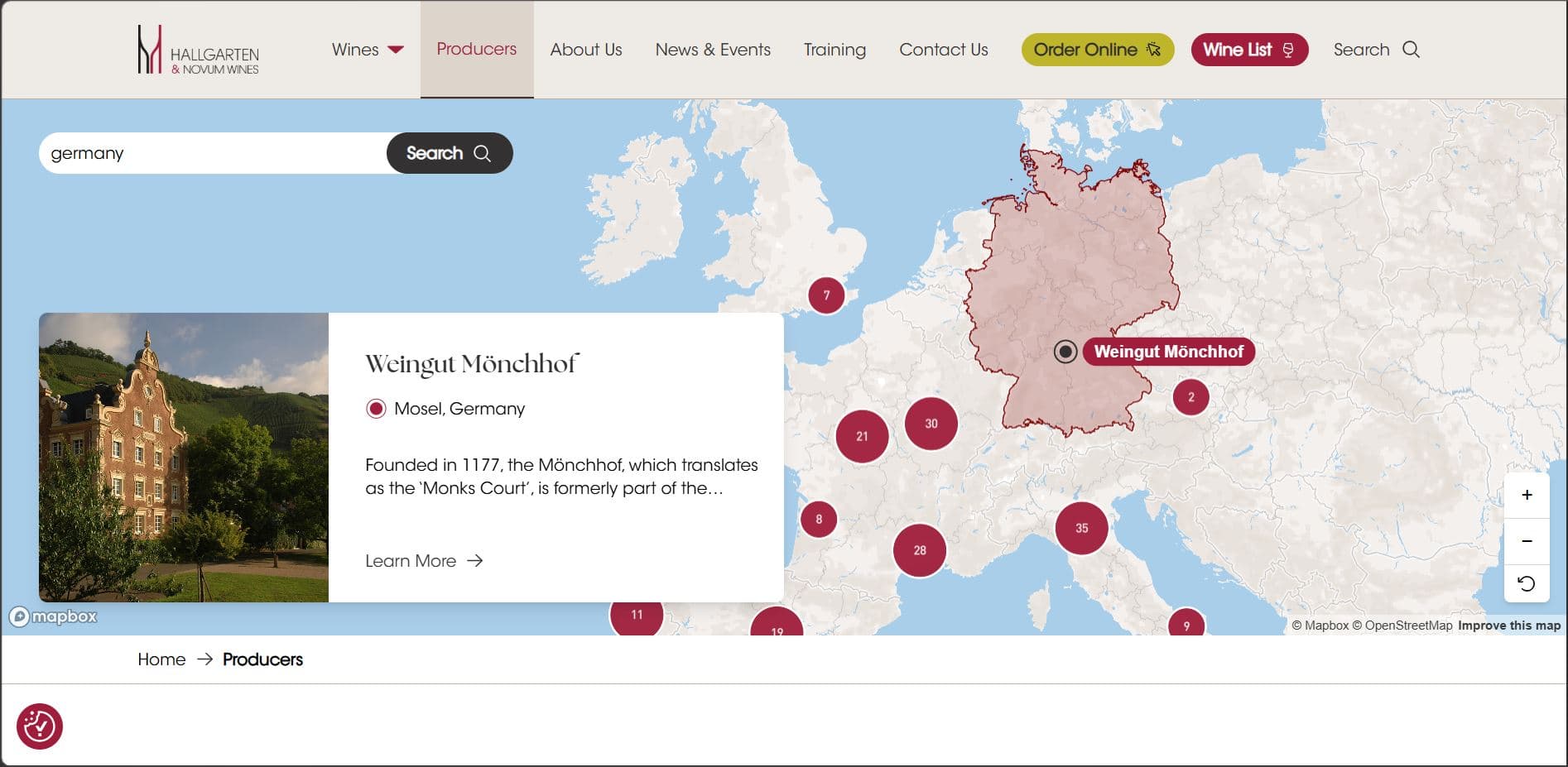 Hallgarten Dashboard