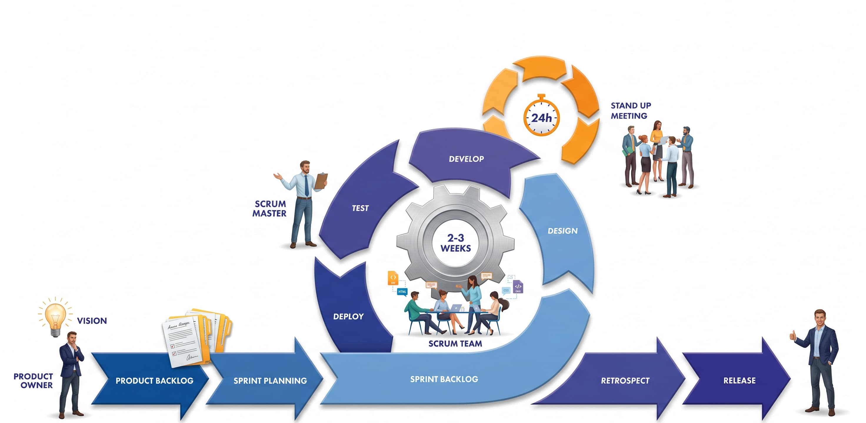 Scrum Process Diagram